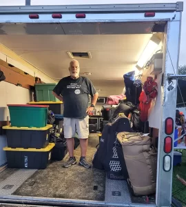 Packing the trailer